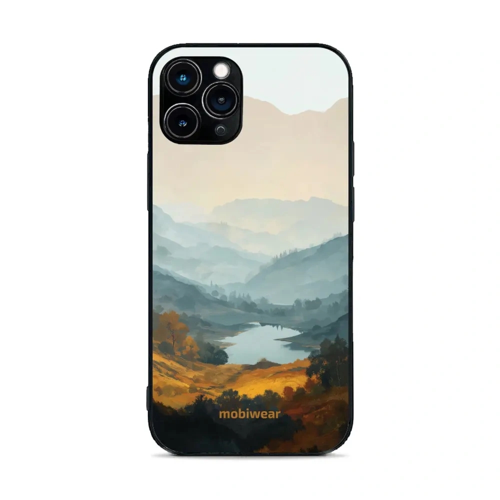 Etui ochronne do iPhone 11 Pro, Mobiwear Glossy Case, jezioro w dolinie