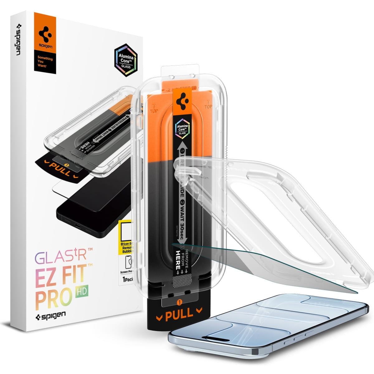 OUTLET: Szkło do etui + Aplikator Spigen Glas.tR EZ Fit Pro Privacy 1-Pack (AC) do iPhone Air