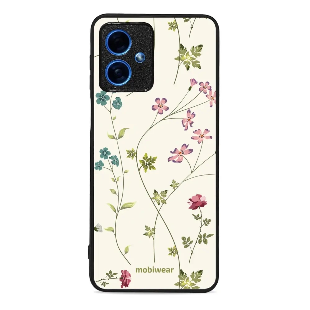 Etui ochronne do Motorola Moto G54 5G, Mobiwear Glossy Case, sielski kwiat