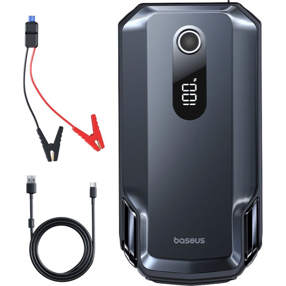 OUTLET: Samochodowy rozrusznik Baseus Super Energy Max Car Jump Starter 20000mAh 12V (2000A / 1000A), czarny