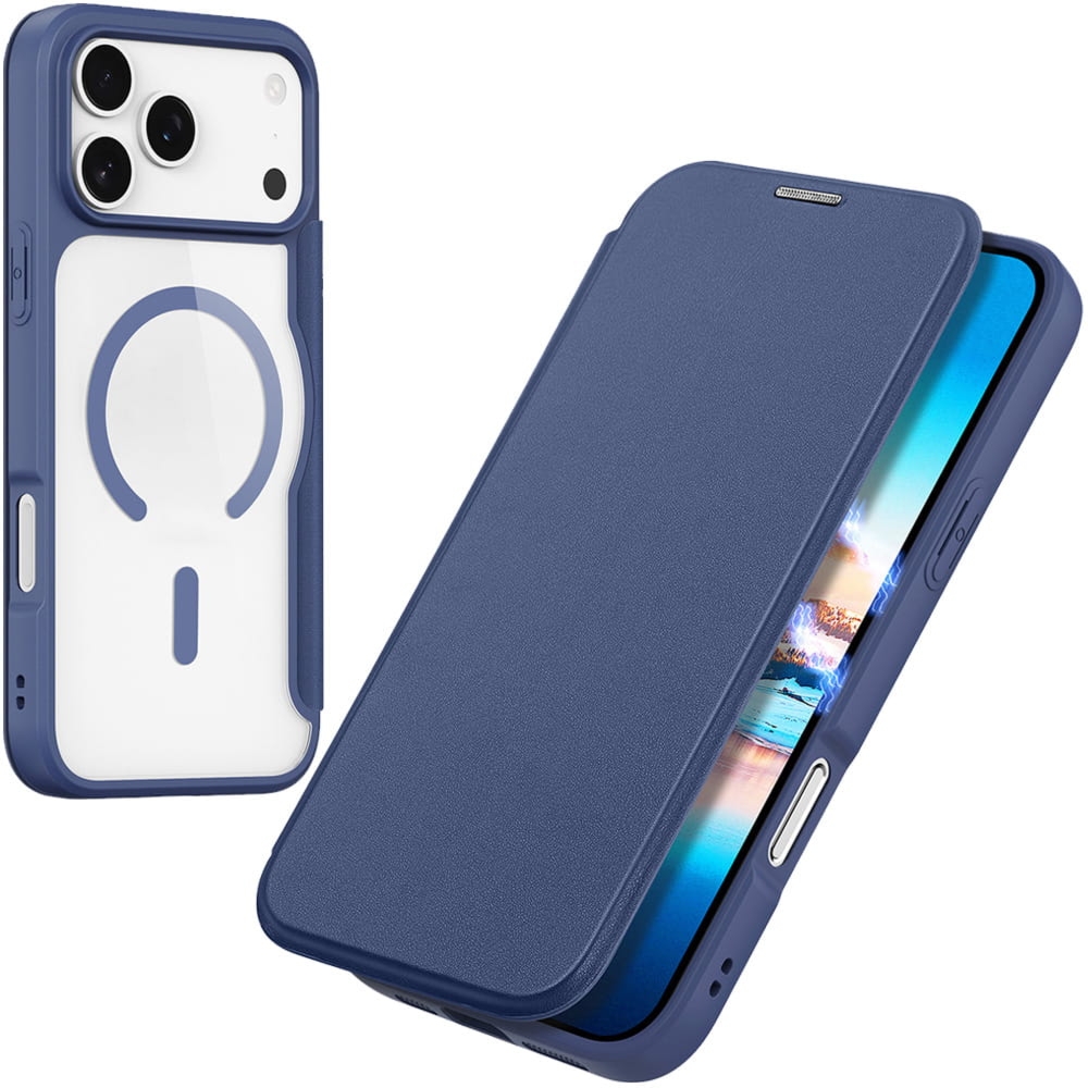 Etui Dux Ducis Skin X Pro Magnetic do iPhone 17 Pro Max do MagSafe, niebiesko-przezroczyste