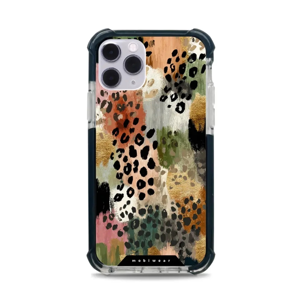 Etui ochronne do iPhone 11 Pro do MagSafe, Mobiwear Elite Bumper, malownicze cętki