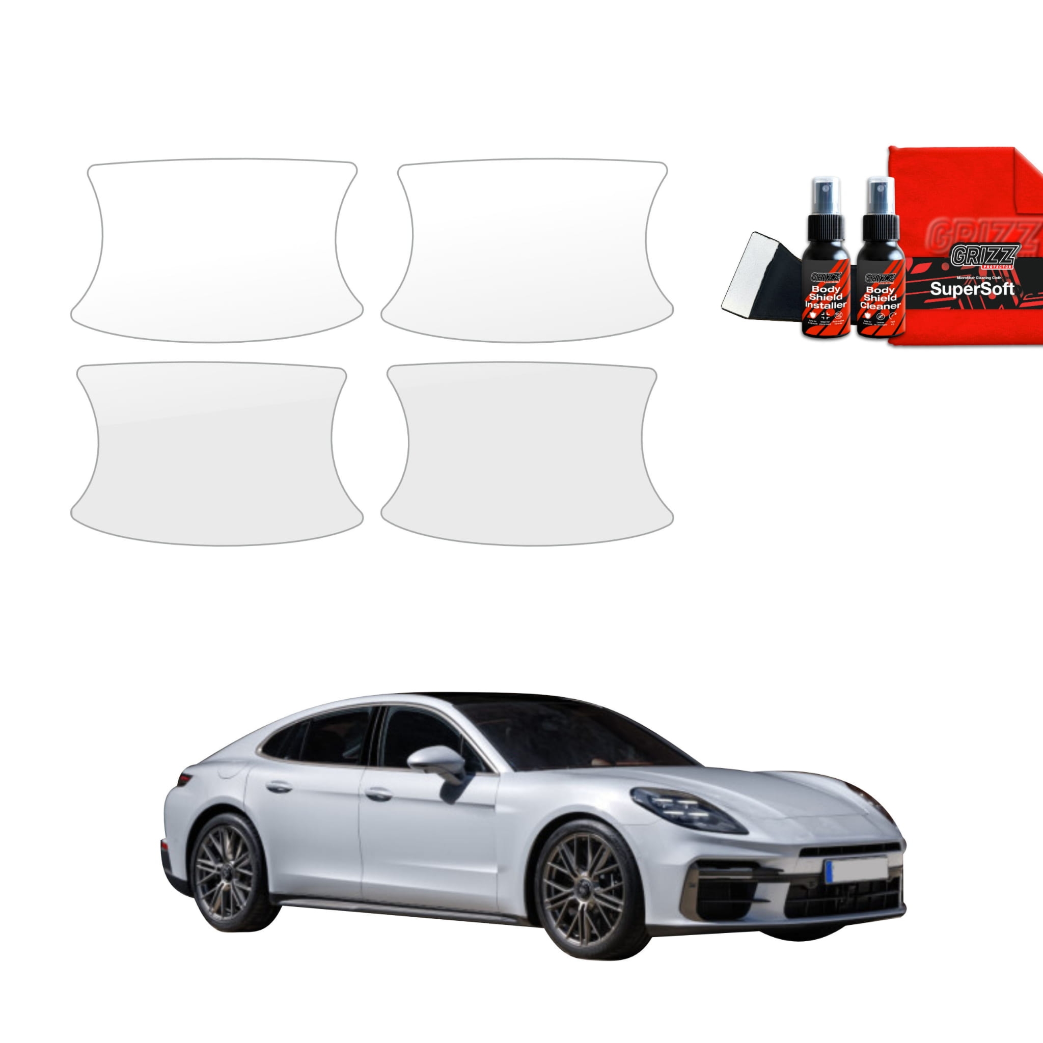 4w1 Folia ochronna pod klamki Grizz Protector do Porsche Panamera 2 (2016-2024)