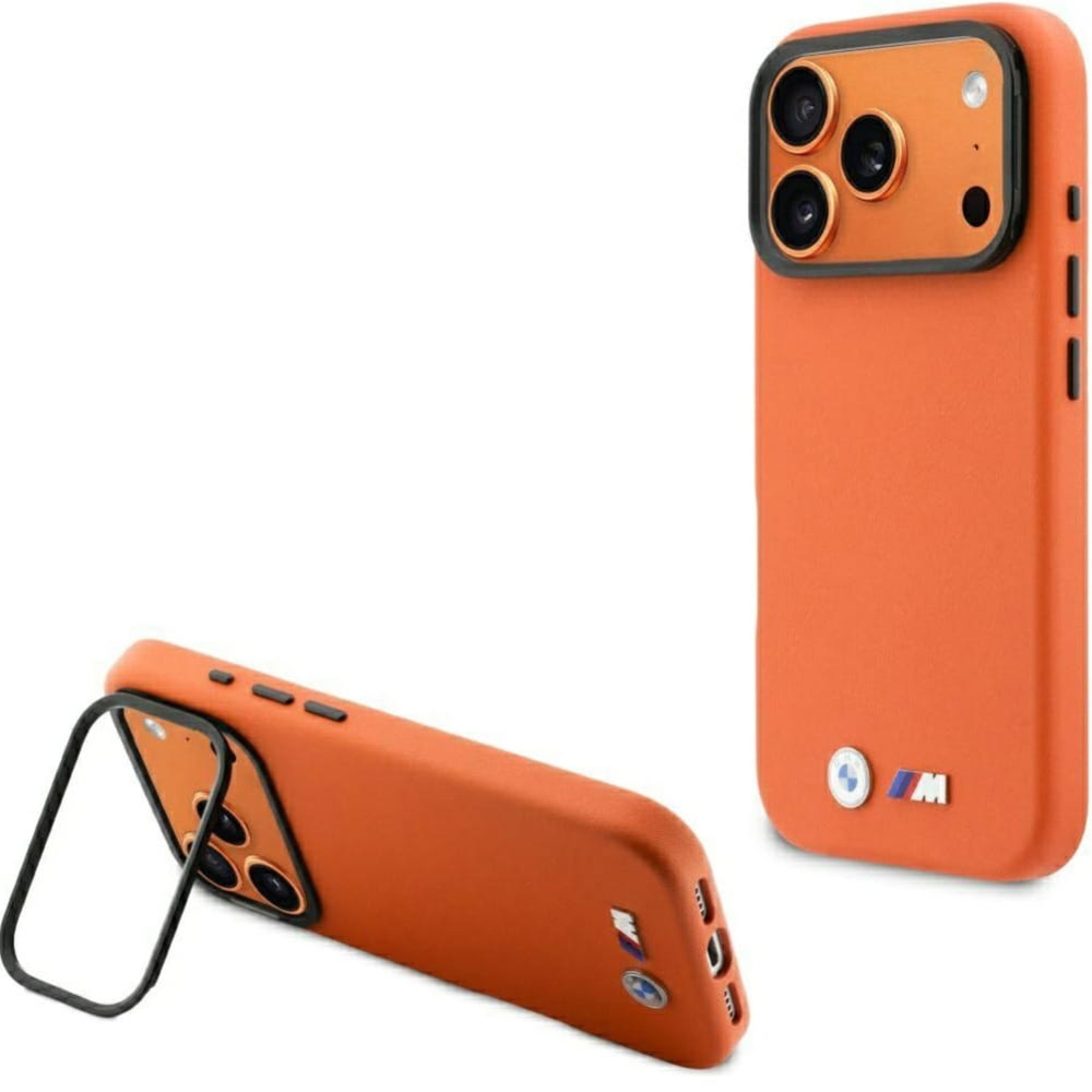 Etui BMW HardCase M Metal Logo do MagSafe do iPhone 17 Pro Max, pomarańczowe