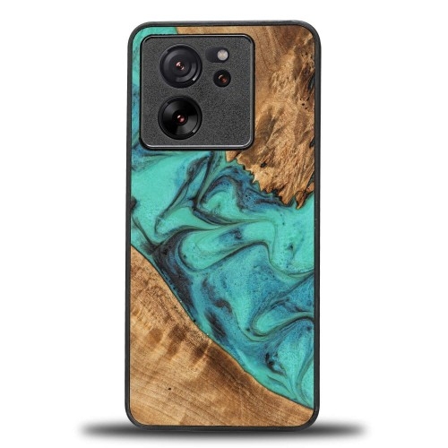 Image of Drewniane etui Bewood Unique - Turquoise do Xiaomi 13T Pro / 13T