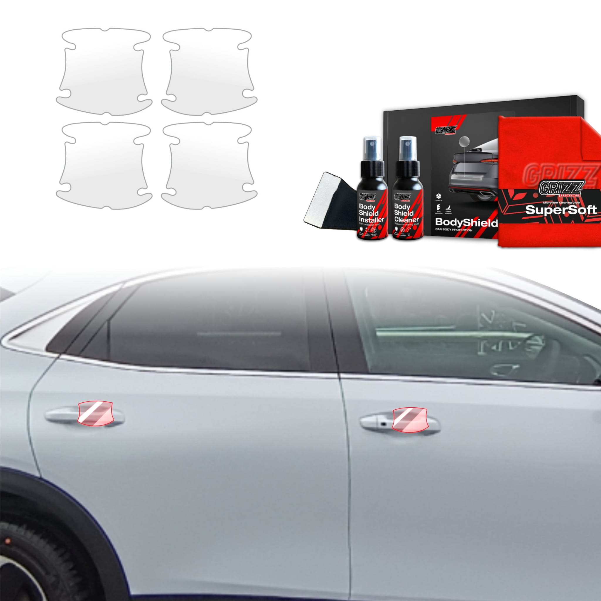 4w1 Folia ochronna pod klamki Grizz Protector do Kia XCeed (2022-2025)