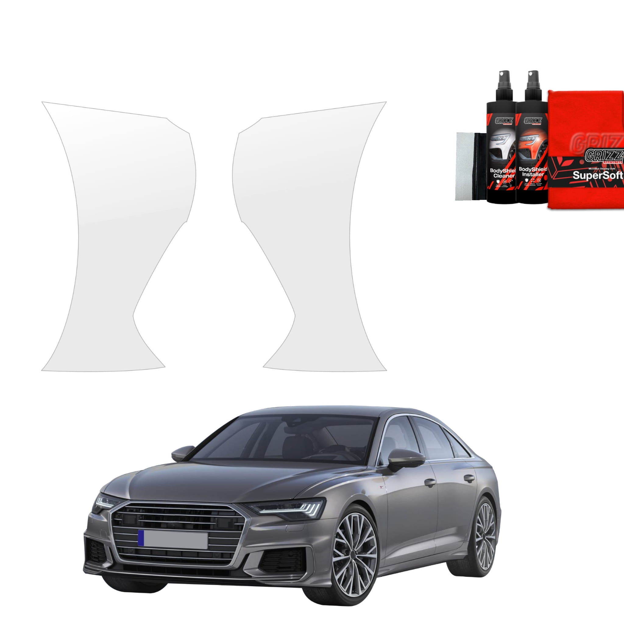 2w1 Folia ochronna na zderzak Grizz Protector do Audi A6 C8 Sedan (2018-2023)