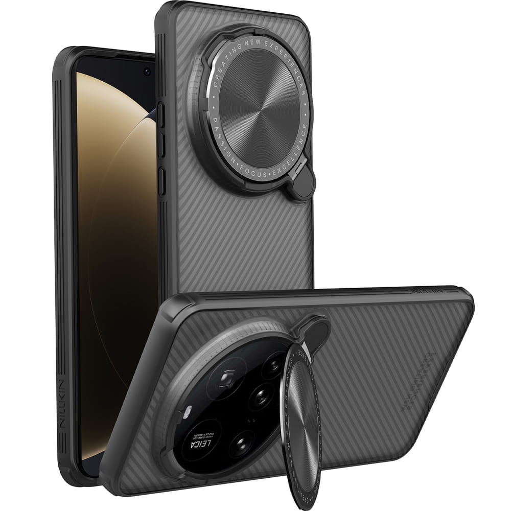 Image of Etui z osłoną aparatu Nillkin CamShield Prop do Xiaomi 15 Ultra, przydymiono-czarne
