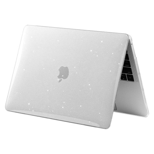 Image of Etui Tech Protect SmartShell do MacBook Air 13.6" M3/M2, przezroczyste brokatowe