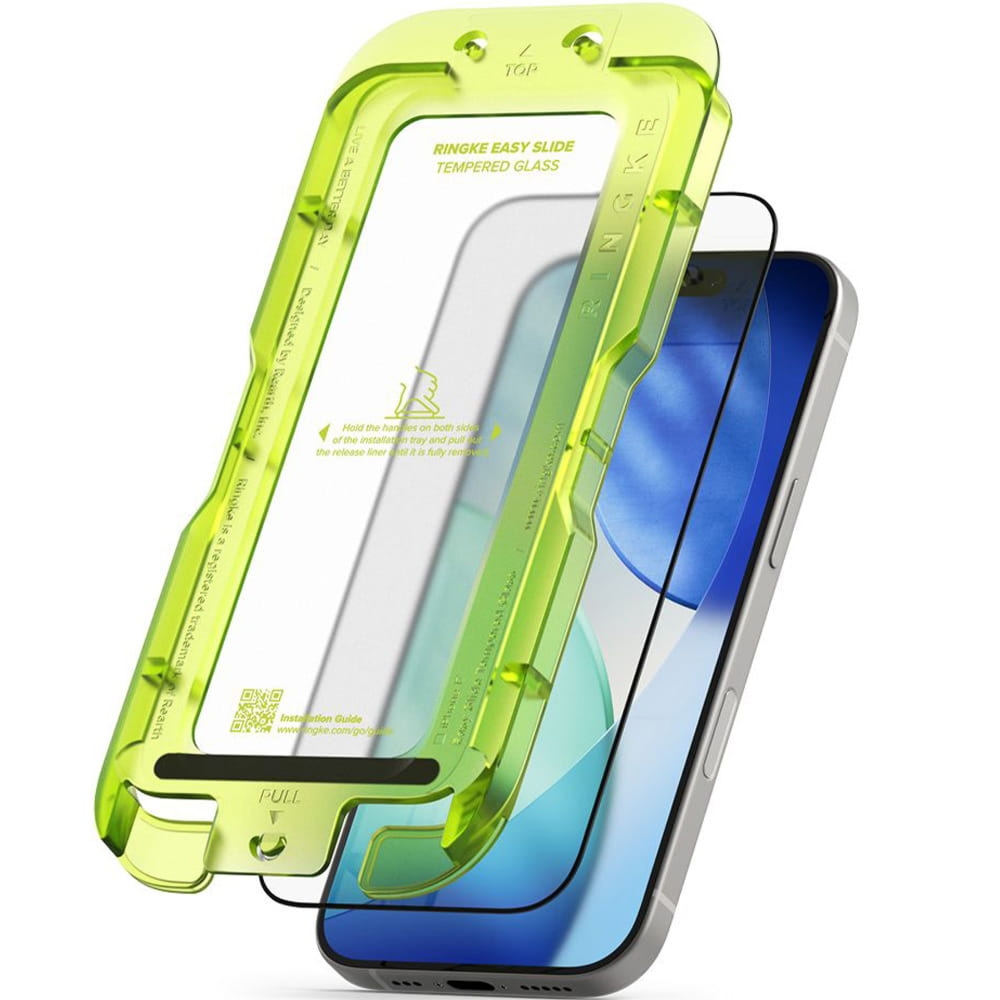 Szkło hartowane na ekran z aplikatorem Ringke Easy Slide 2-Pack do iPhone 17