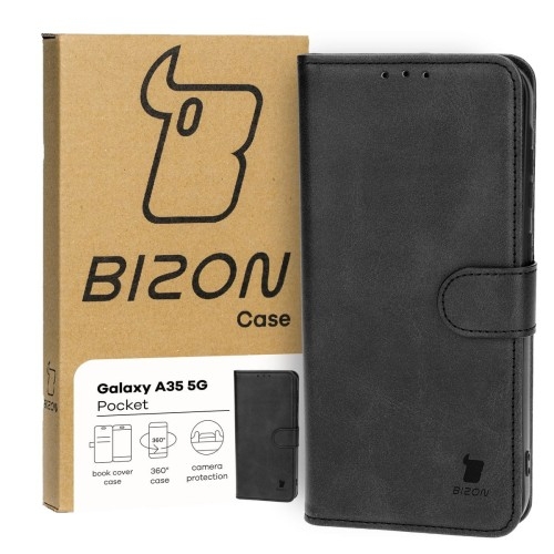 Image of Etui Bizon Case Pocket do Galaxy A35 5G, czarne