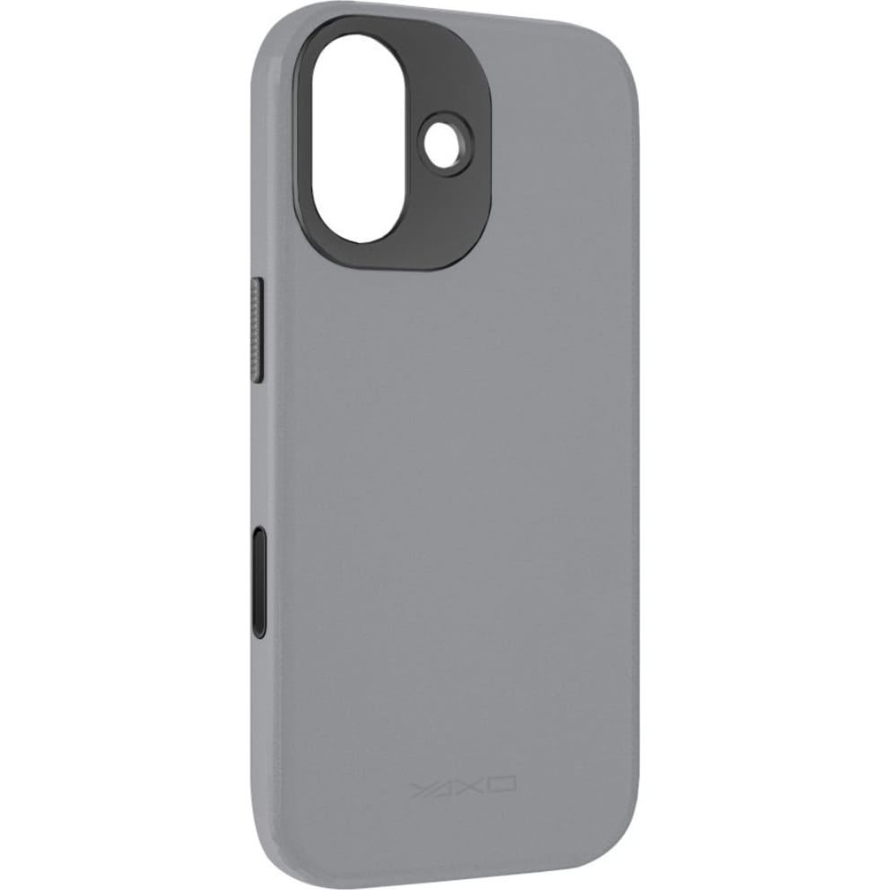 Etui YAXO Leather Gear Slim Case MagSafe do iPhone 17, szare