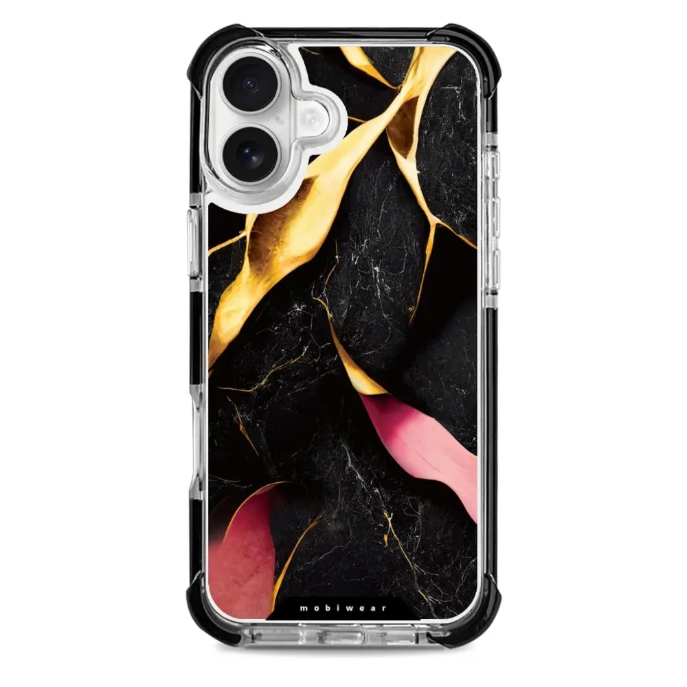 Etui ochronne do iPhone 16 Plus do MagSafe, Mobiwear Elite Bumper, pozłacany kruszec