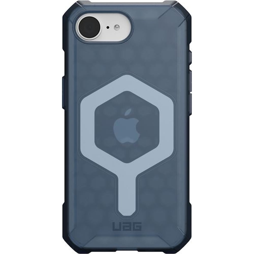Image of Etui pancerne Urban Armor Gear Essential Armor Mag do iPhone 16e, półprzezroczysto-niebieskie