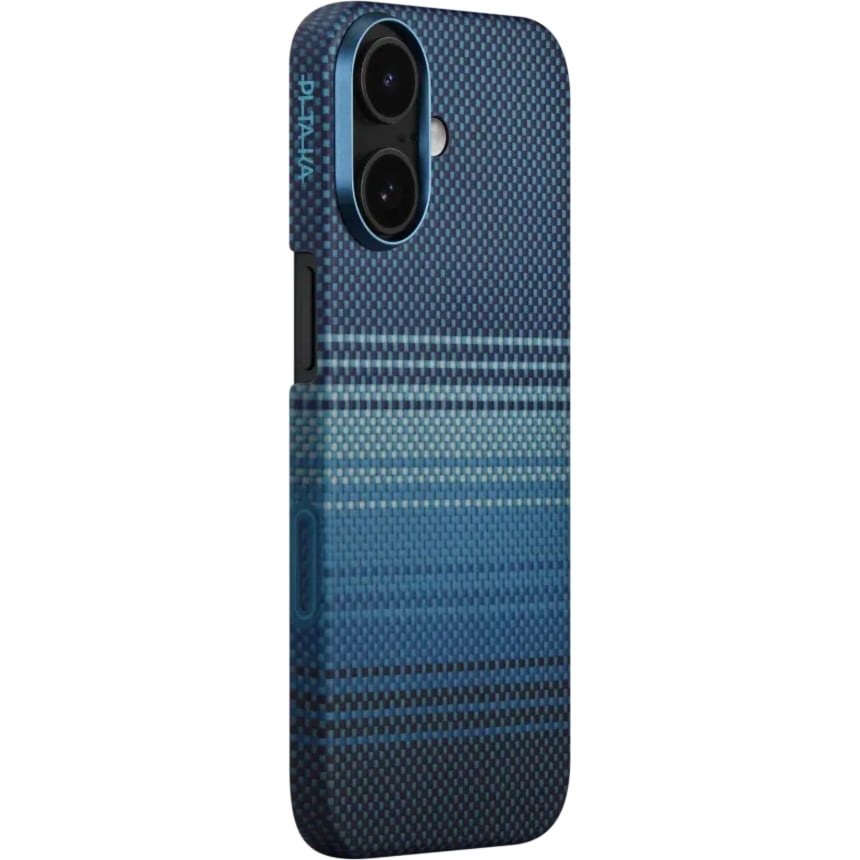 Etui aramidowe PITAKA Ultra-Slim Case PitaTap do MagSafe, do iPhone 17, niebieskie