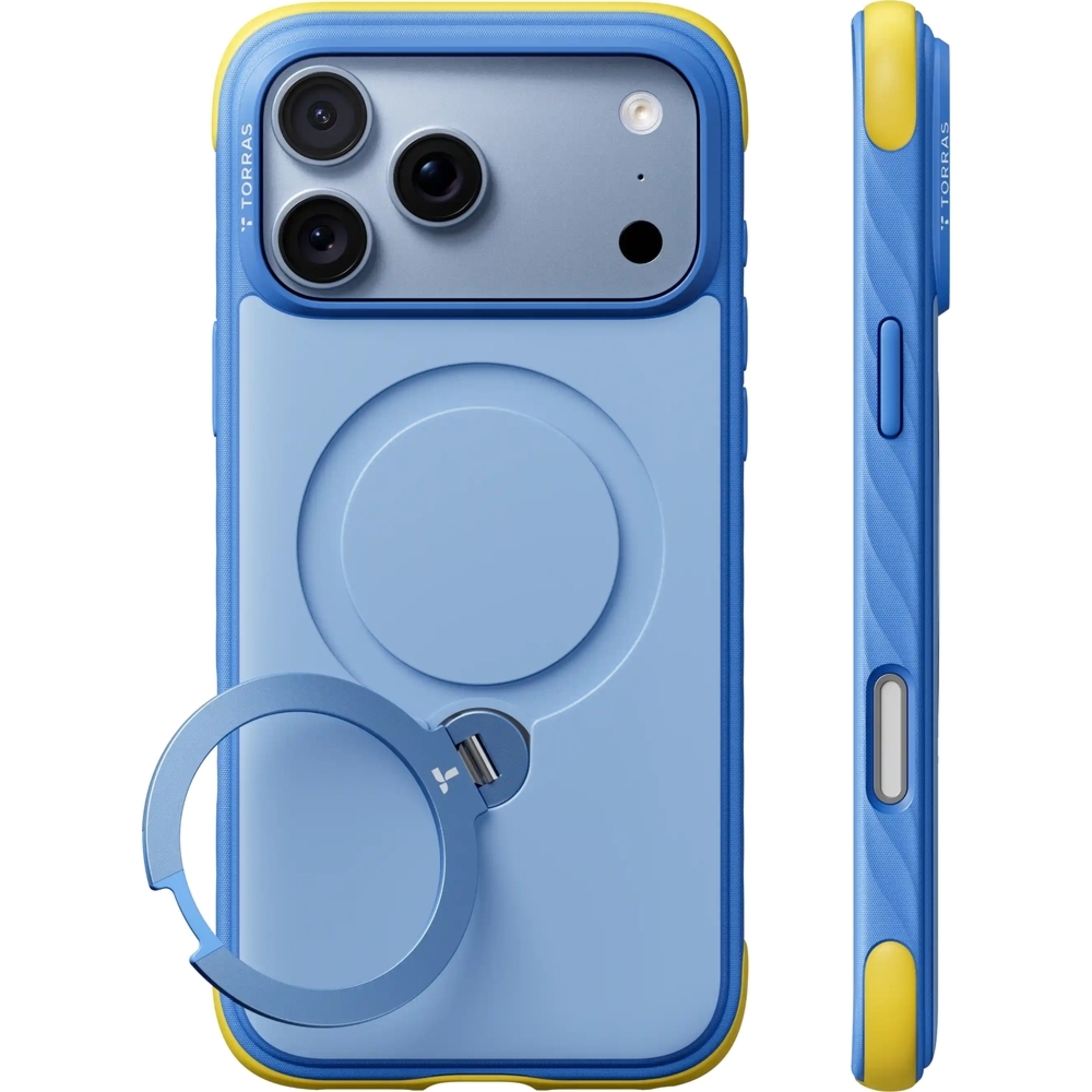 Etui Torras Ostand Q3 Rugg do iPhone 18 Pro / 17 Pro do MagSafe, niebieskie