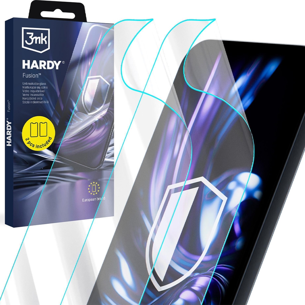 Szkło hybrydowe, 3mk Hardy Fusion do Xiaomi 17T Pro, 2 sztuki