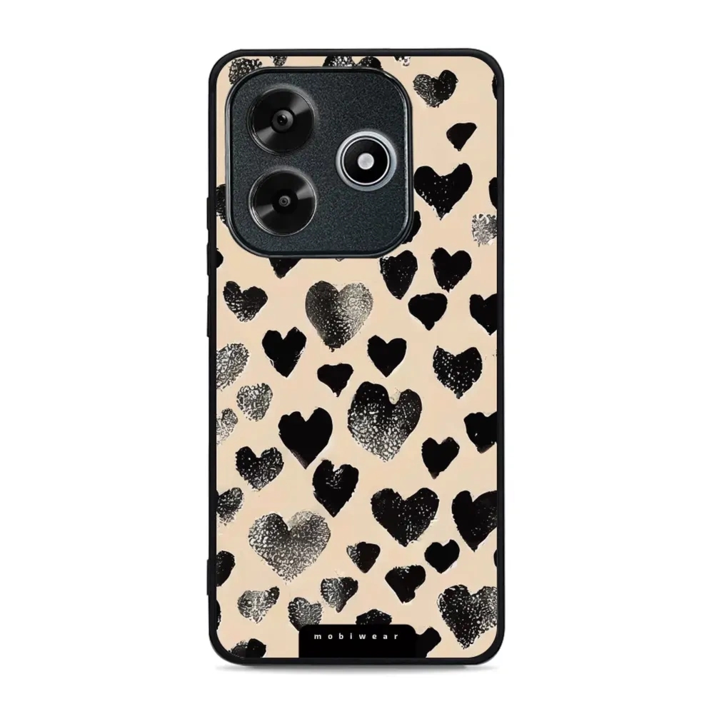Etui ochronne do Xiaomi Redmi Note 14 5G, Mobiwear Glossy Case, beżowa miłość