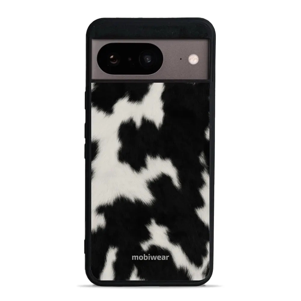 Etui ochronne do Google Pixel 8, Mobiwear Glossy Case, krowie futerko