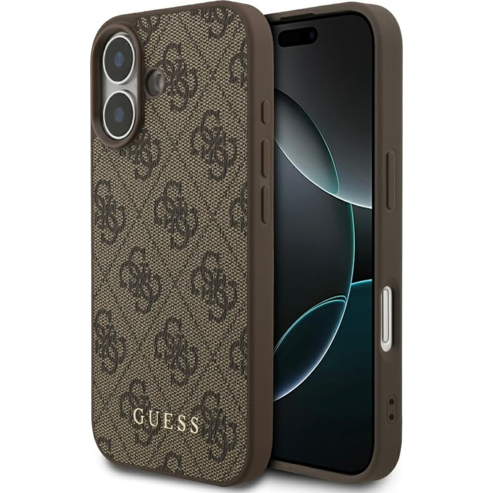 Etui Guess Hardcase 4G Classic do iPhone 17, brązowe