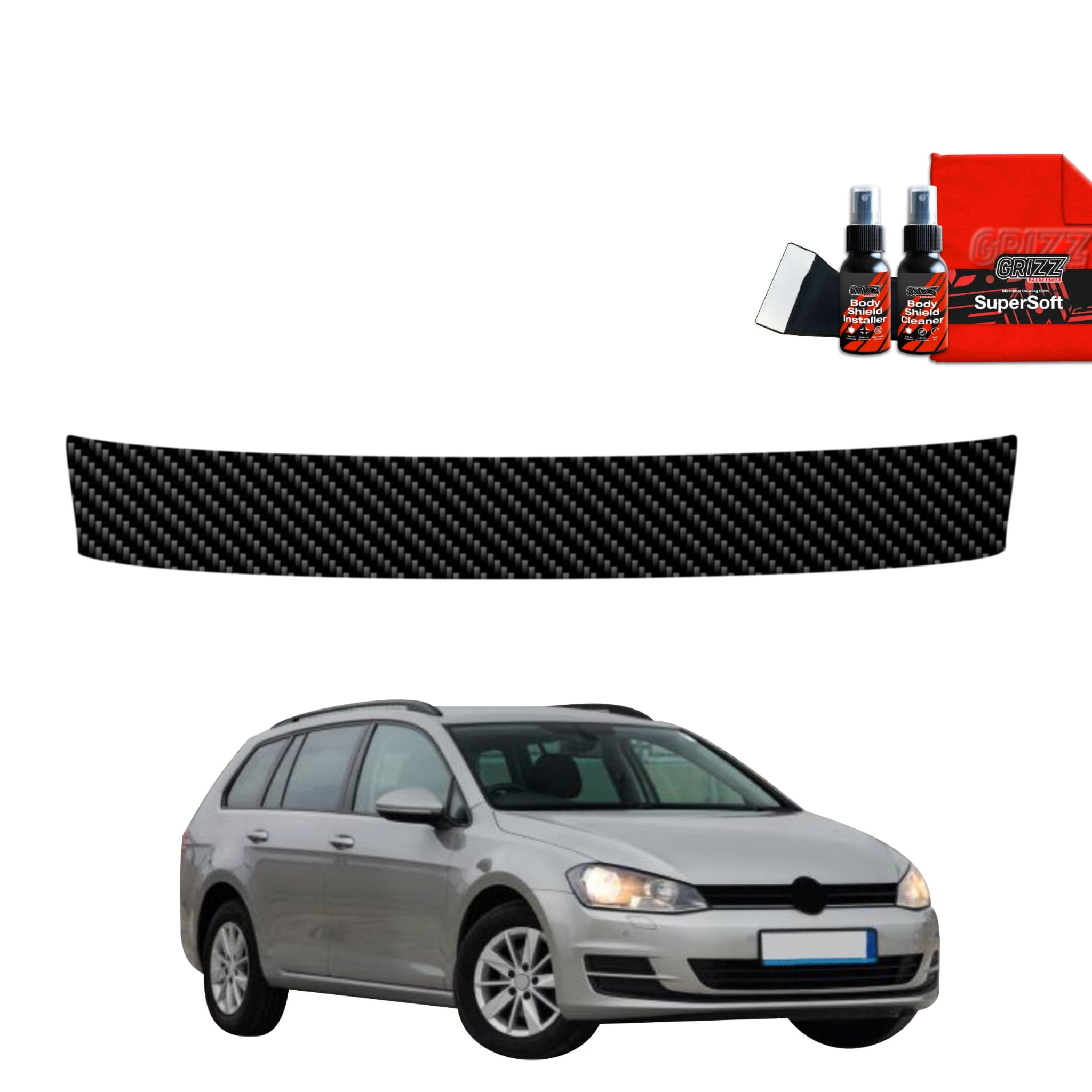 Folia karbonowa Grizz Protector na próg bagażnika do Volkswagen Golf 7 Variant (2013-2020)