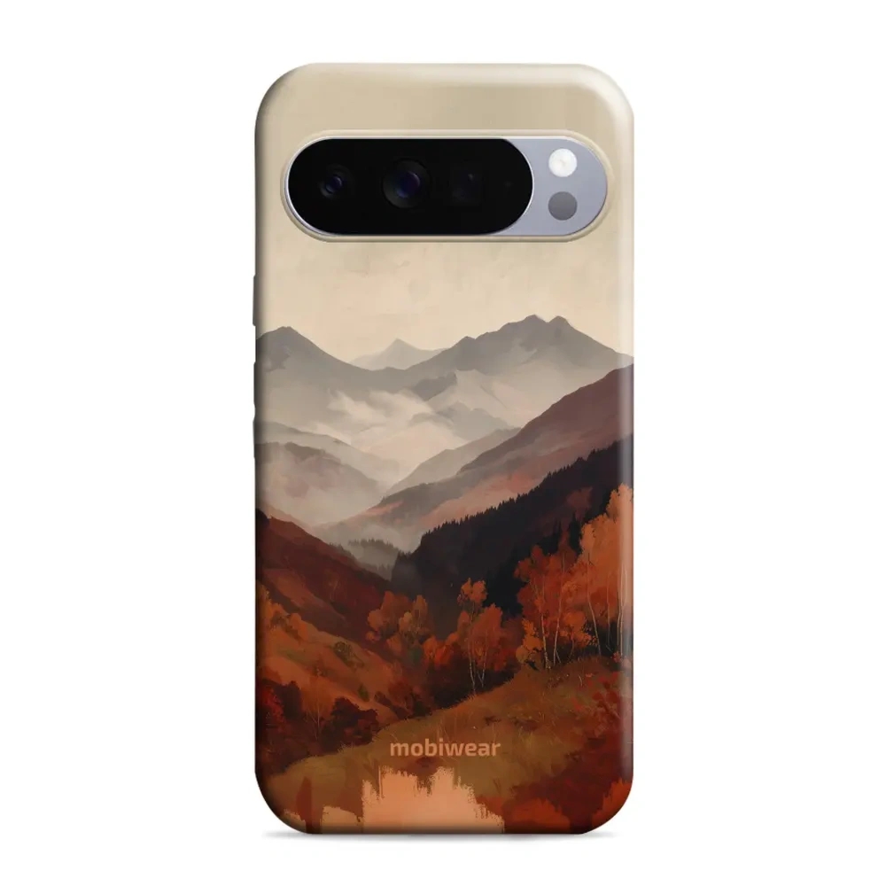 Etui ochronne do Google Pixel 10 Pro XL, Mobiwear Elite Pro, mglista dolina w górach