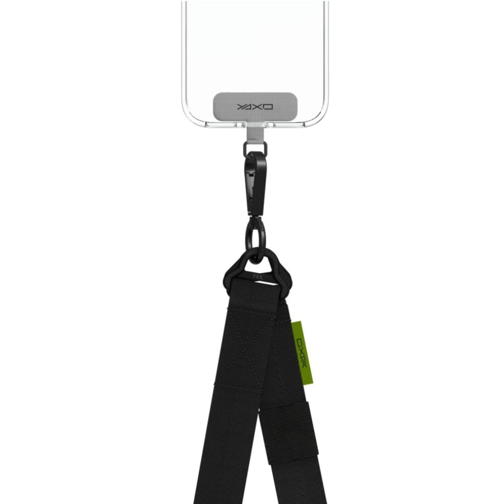 Uniwersalna smycz multifunkcyjna do telefonu, sznurek YAXO Crossbody Sport Lanyard, czarna