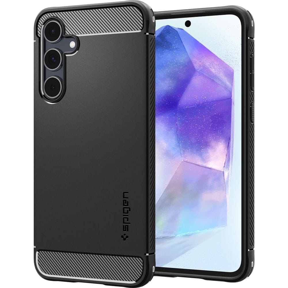 Image of Etui Spigen Rugged Armor do Galaxy A55 5G, czarne