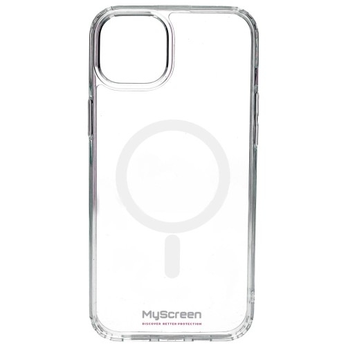 Image of Etui MyScreen REVO Clear Case MagSafe do iPhone 15 Plus, przezroczyste