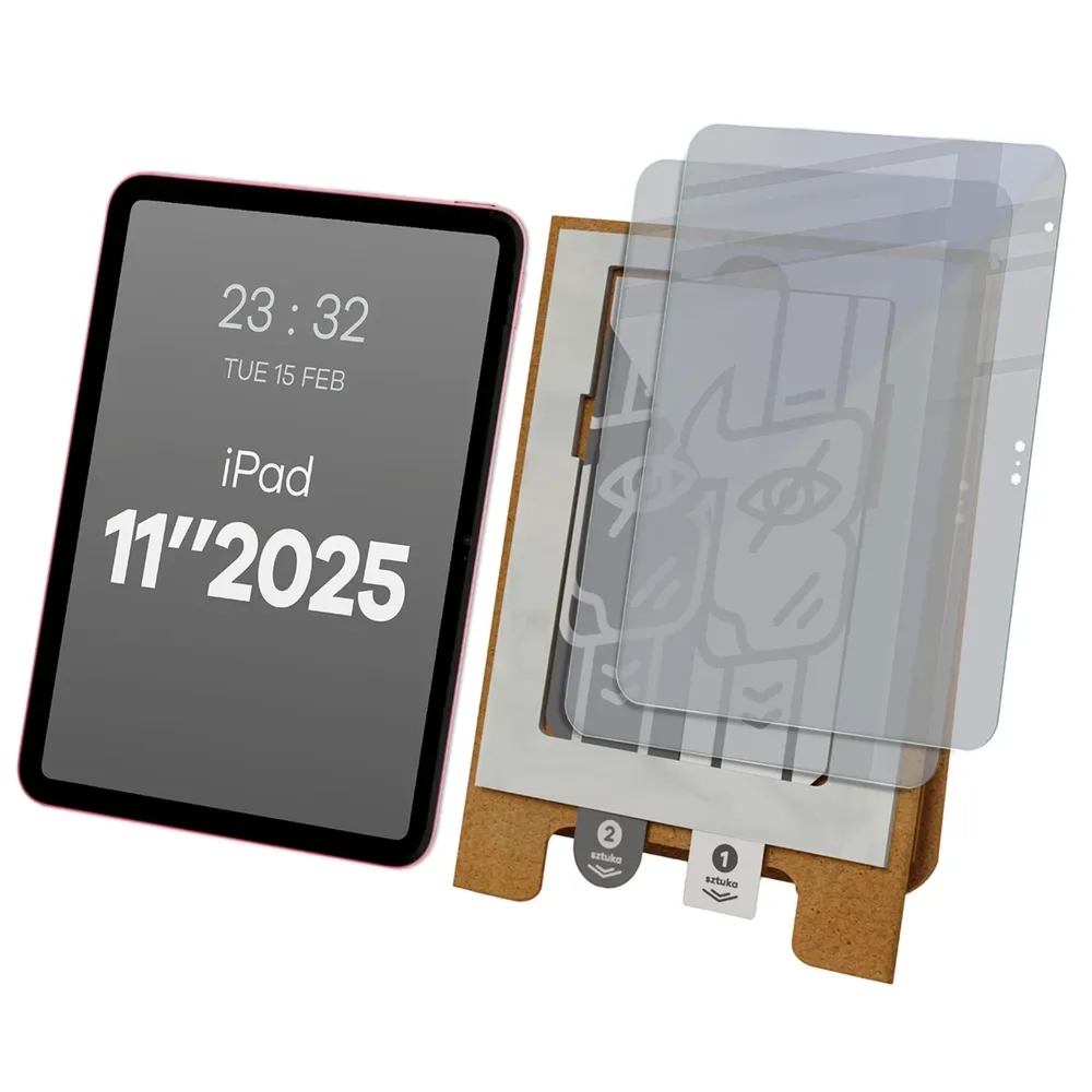 2x Prywatyzujące szkło hybrydowe z eko aplikatorem Bizon Eplikator Tab Hybrid Shadow do Apple iPad 11 A16 2025