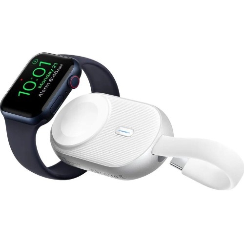 Image of Power bank indukcyjny Forcell F-Energy Mini Power Watch do Apple Watch, 1200mAh, biały