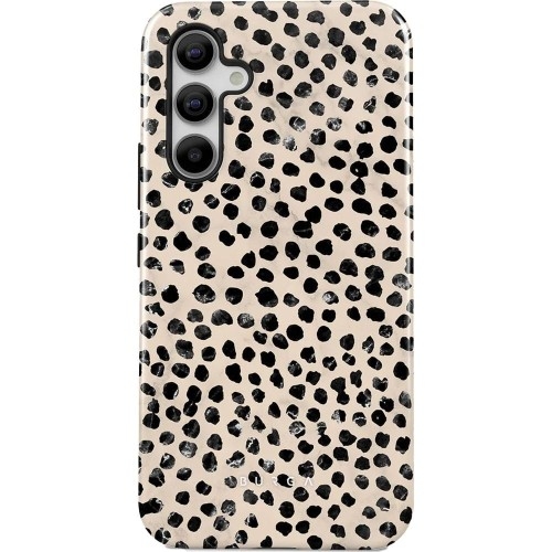 Image of Etui Burga Almond Latte Tough do Galaxy A55, beżowy z czarnymi kropkami