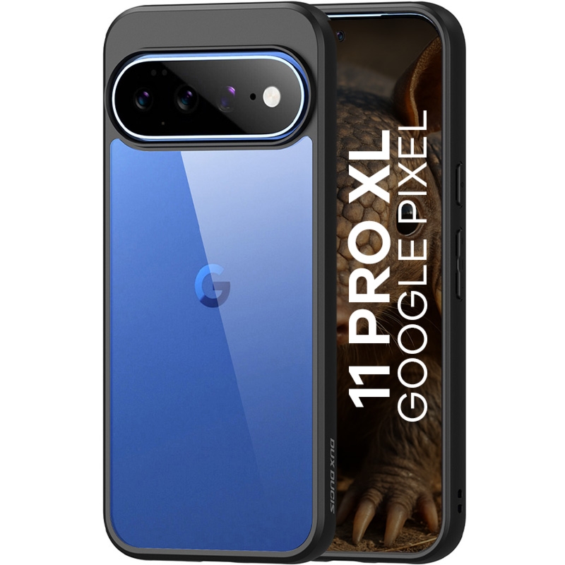 Etui Dux Ducis AIMO do Google Pixel 11 Pro XL, przezroczyste z czarną ramką
