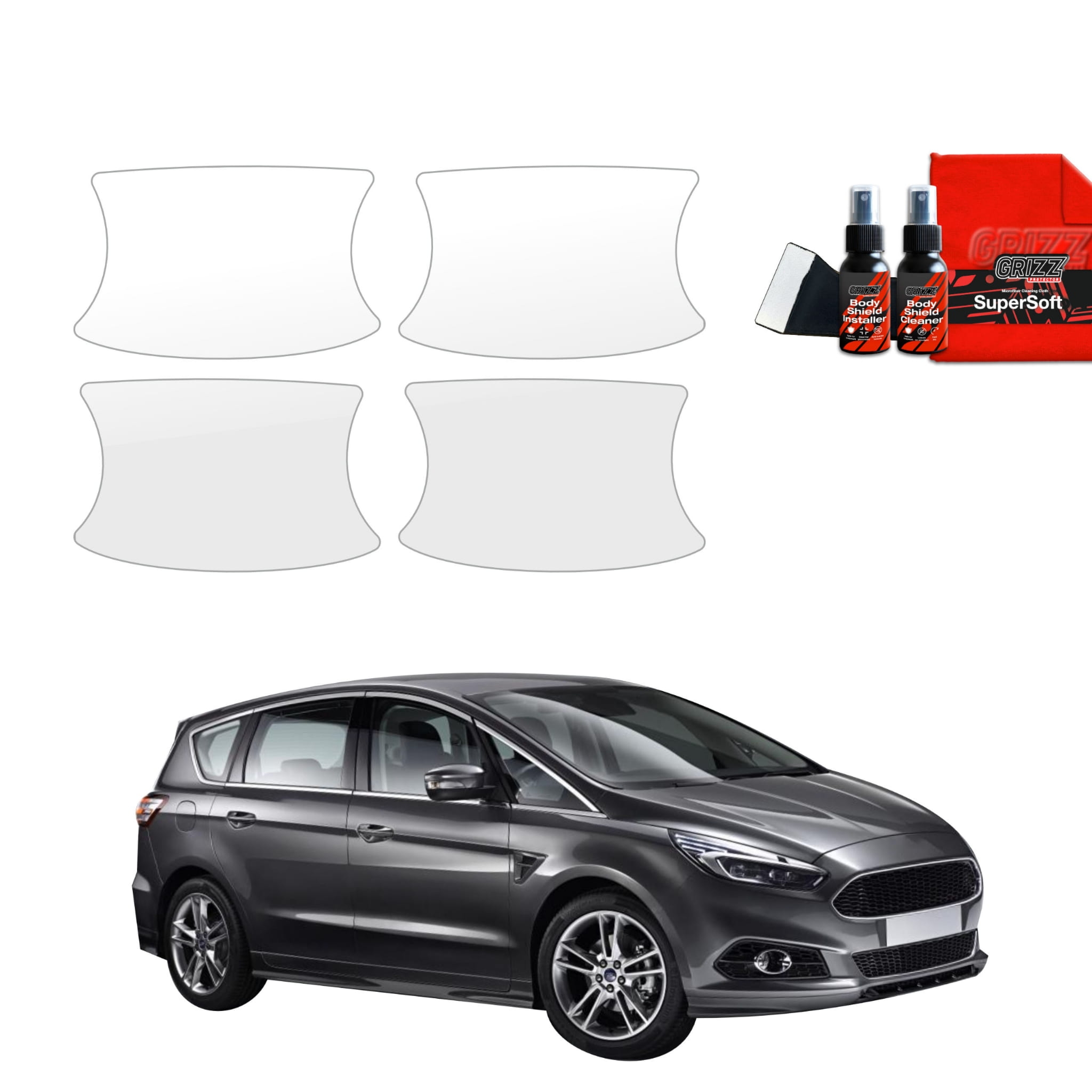 4w1 Folia ochronna pod klamki Grizz Protector do Ford S-Max MK2 (2015-2019)