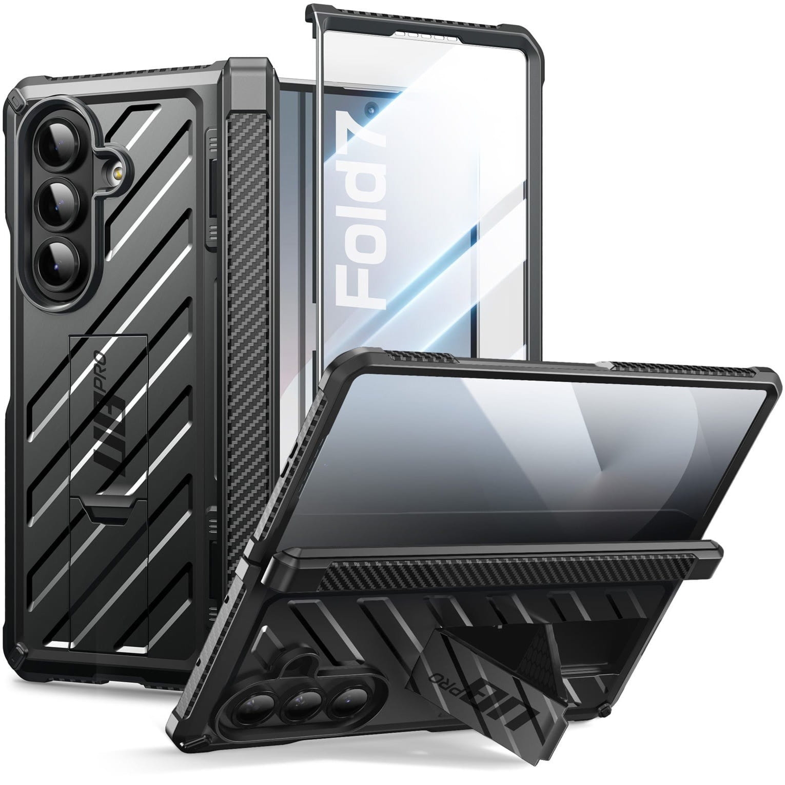 Etui + szkło Supcase UB Pro BackSP 9H do Galaxy Z Fold7, czarne