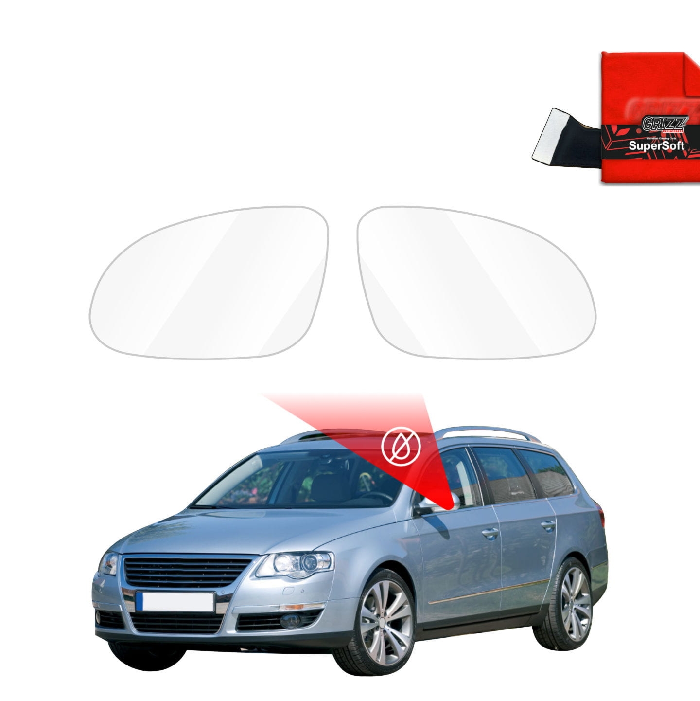 Folia przeciwdeszczowa Grizz Protector na lusterka do Volkswagen Passat B6 Variant (2005-2010)