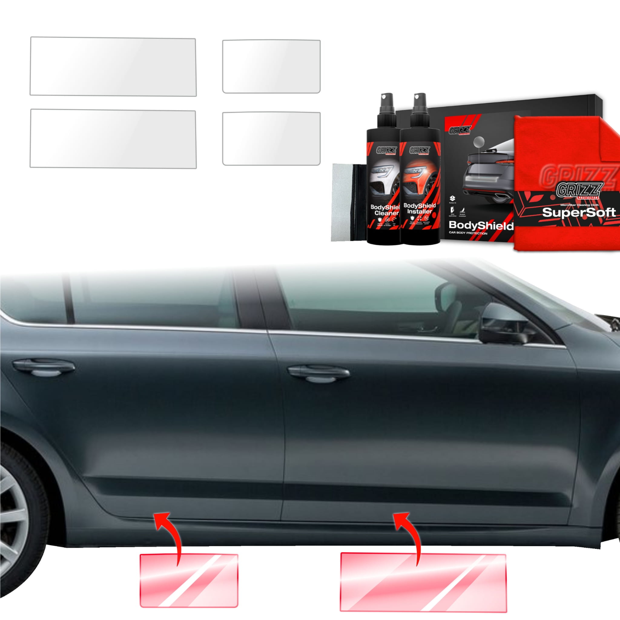 4w1 Folia ochronna na progi Grizz Protector do Skoda Octavia 3 (2017-2020)