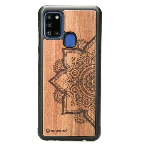 Image of Drewniane etui Bewood do Galaxy A21s MANDALA JABŁOŃ