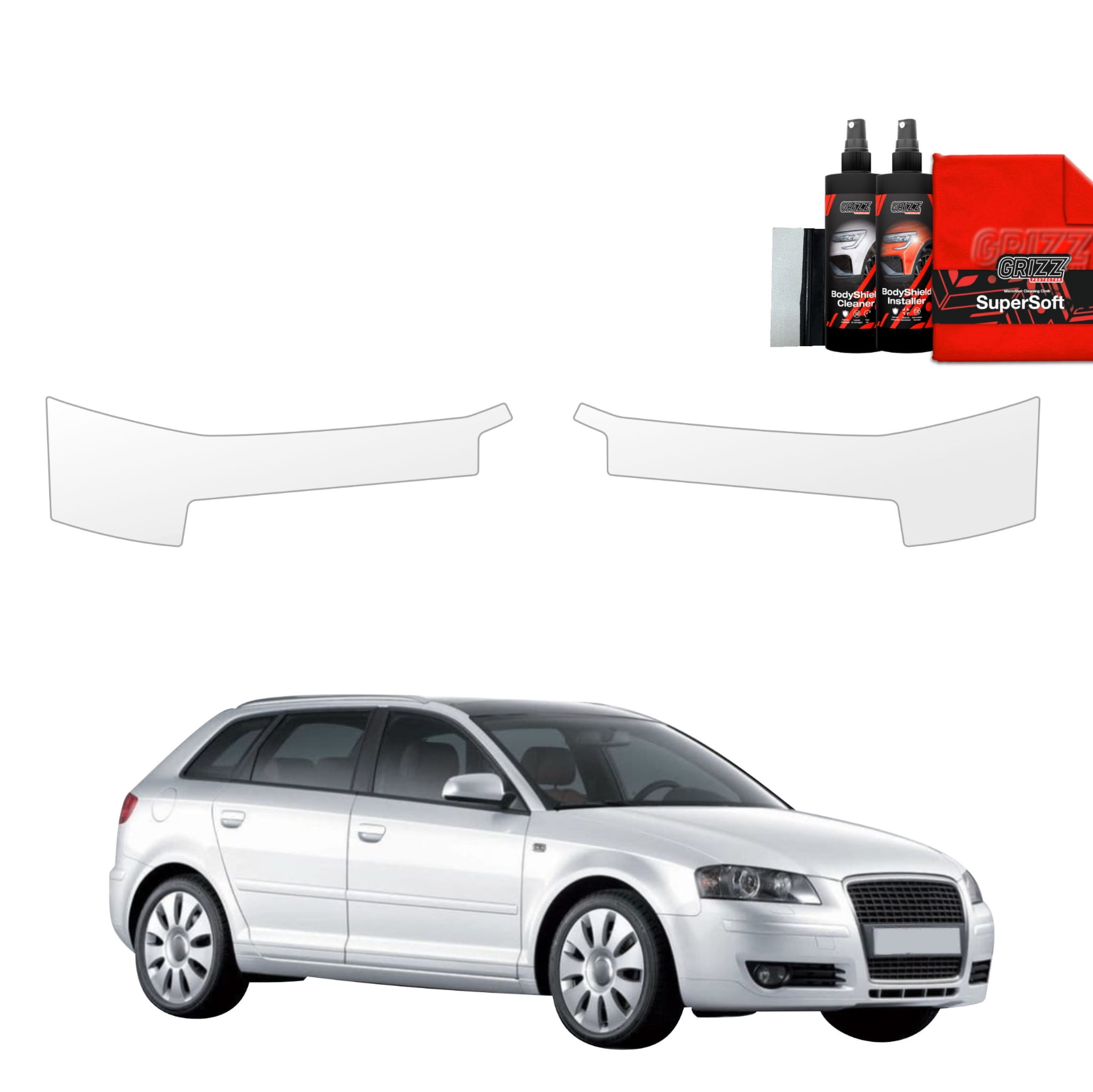 2w1 Folia ochronna na progi Grizz Protector do Audi A3 8P Hatchback 5D (2008-2012)