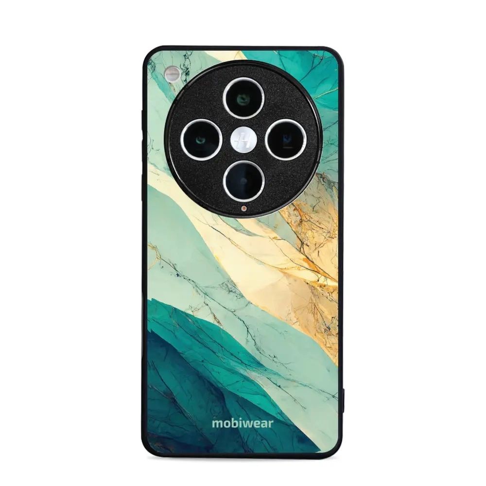 Etui ochronne do Oppo Find X8 Pro, Mobiwear Glossy Case, turkusowy marmur