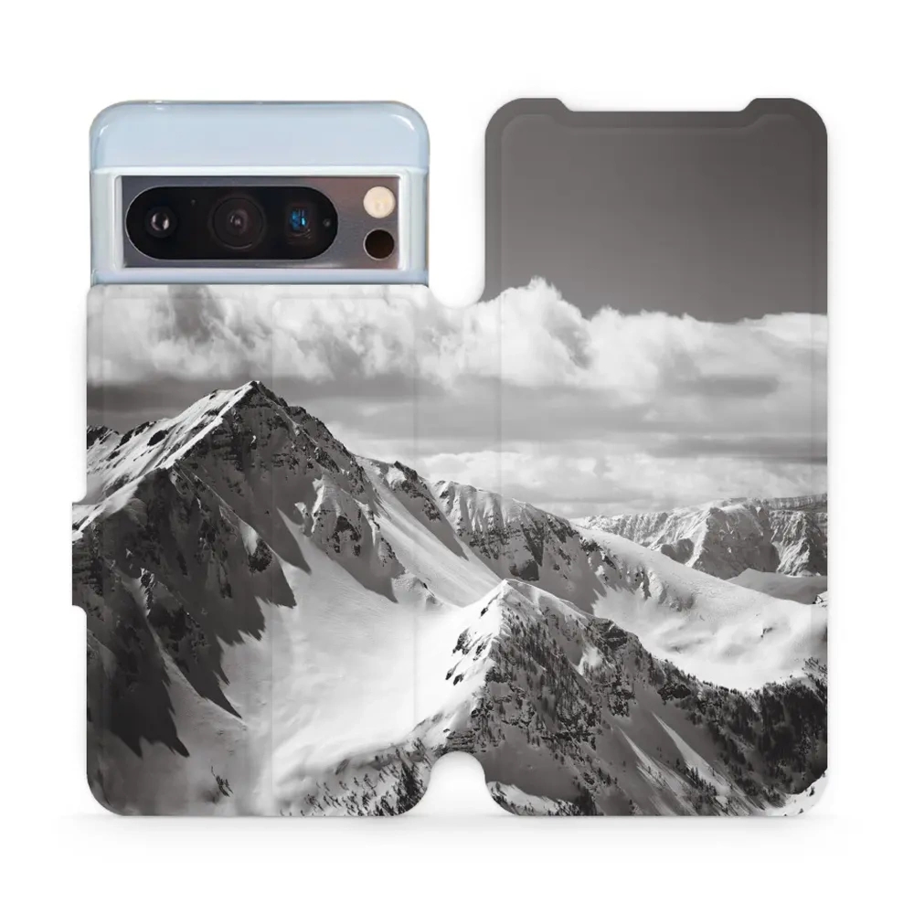 Etui z klapką do Google Pixel 8 Pro, Mobiwear Book, górski szczyt
