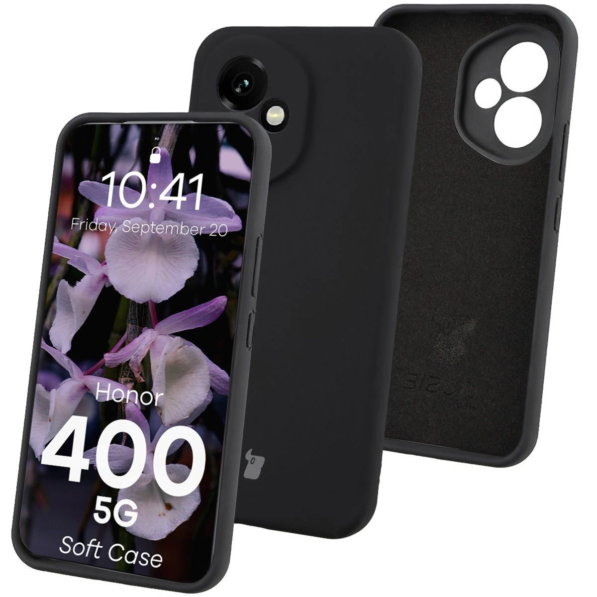 Silikonowe etui Bizon Soft Case do Honor 400, czarne