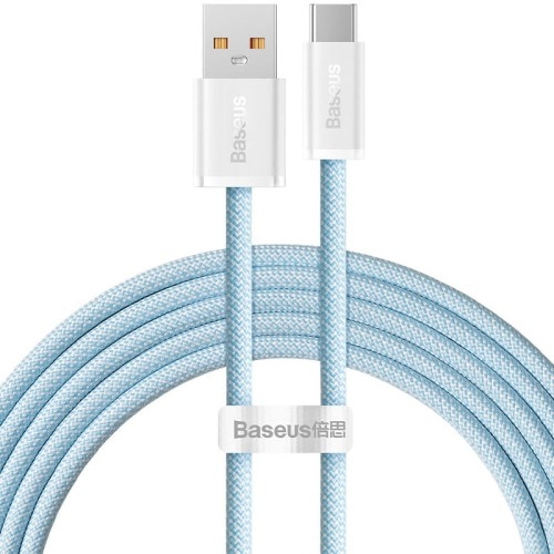Image of Kabel Baseus Dynamic Series 100W USB-A do USB-C 2m, niebieski