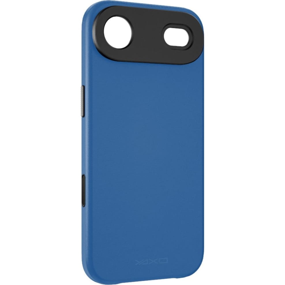 Etui YAXO Leather Gear Slim Case MagSafe do iPhone Air, niebieskie