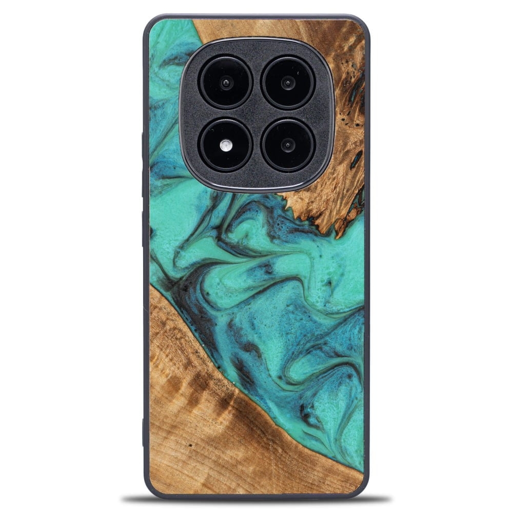 Drewniane etui do Xiaomi Redmi Note 14 Pro 5G / Xiaomi Poco X7, Bewood Unique Turquoise