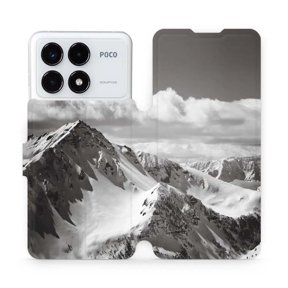 Etui z klapką do Xiaomi Poco F6 Pro, Mobiwear Book, górski szczyt