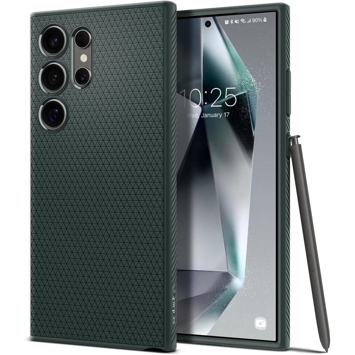 Etui Spigen Liquid Air do Galaxy S24 Ultra, zielone