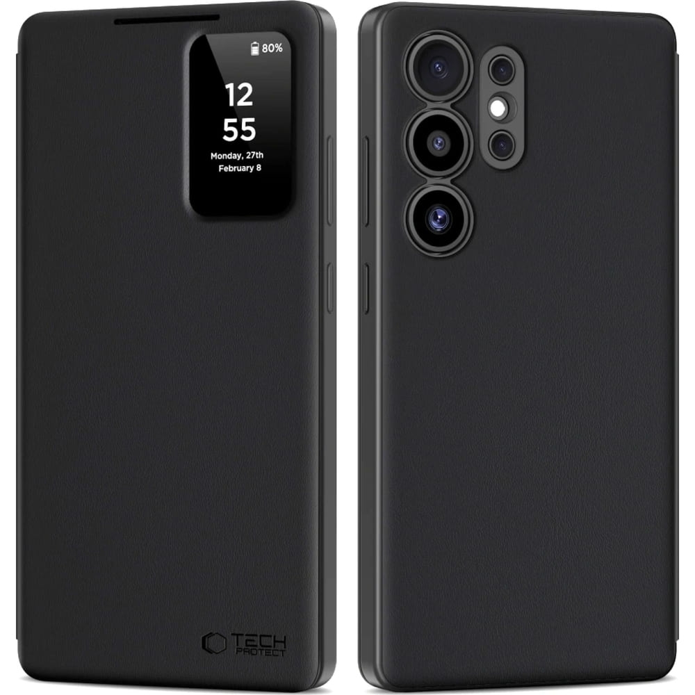 OUTLET: Etui z klapką Tech-Protect Smart Wallet do Galaxy S25 Ultra, czarne