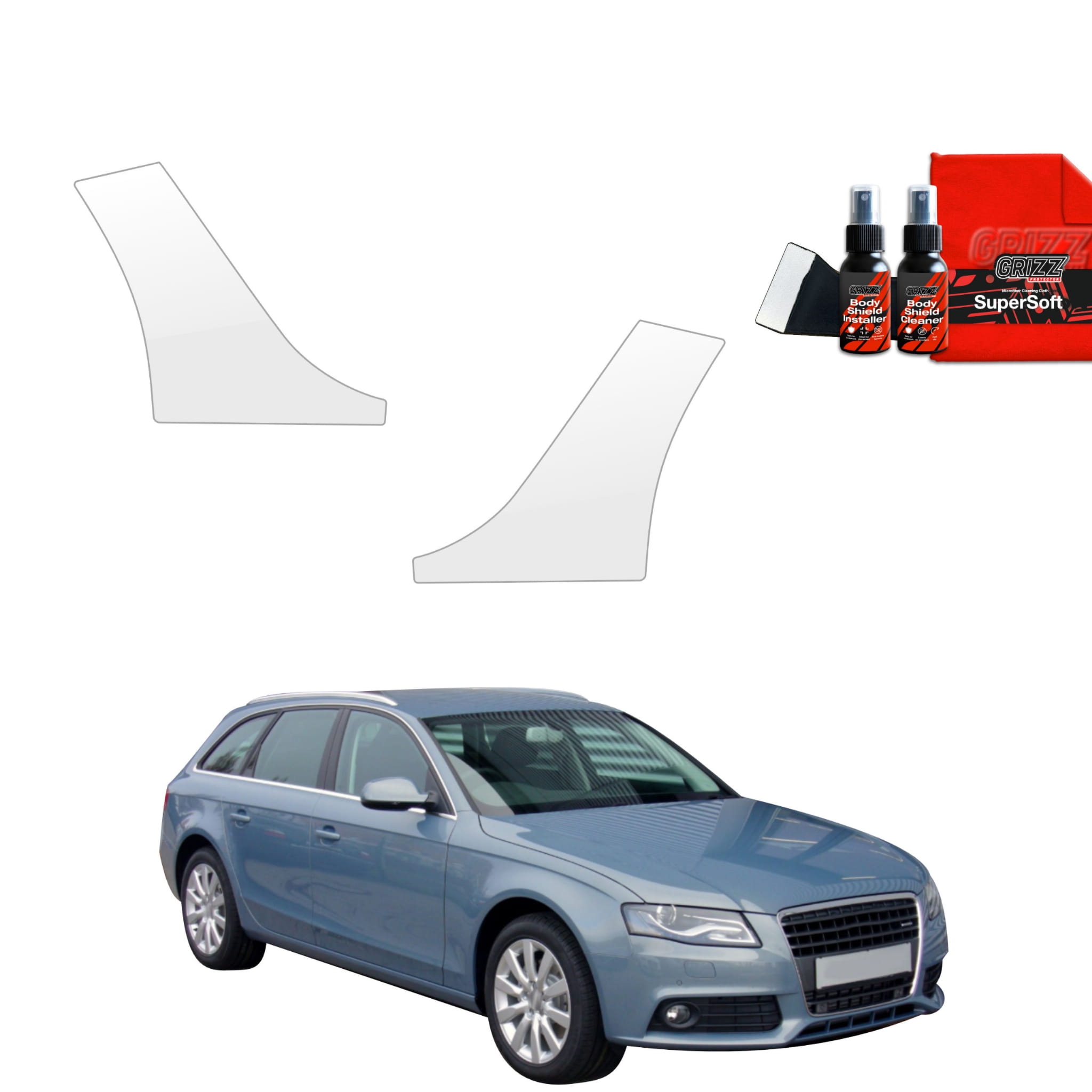 2w1 Folia ochronna na nadkola Grizz Protector do Audi A4 B8 Avant (2007-2011)