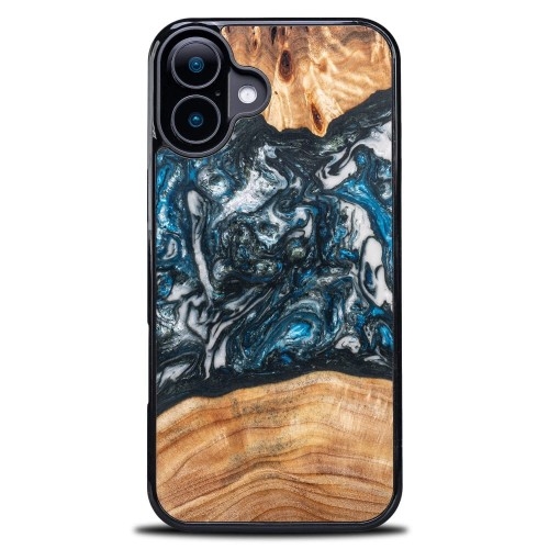 Image of Drewniane etui do iPhone 16 Plus, Bewood Unique Planets Ziemia